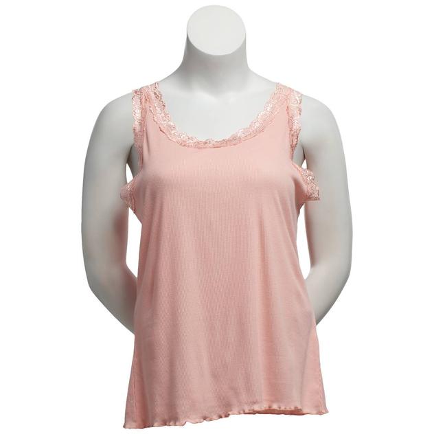 Plus Size French Laundry Banana Lace Trim Tank