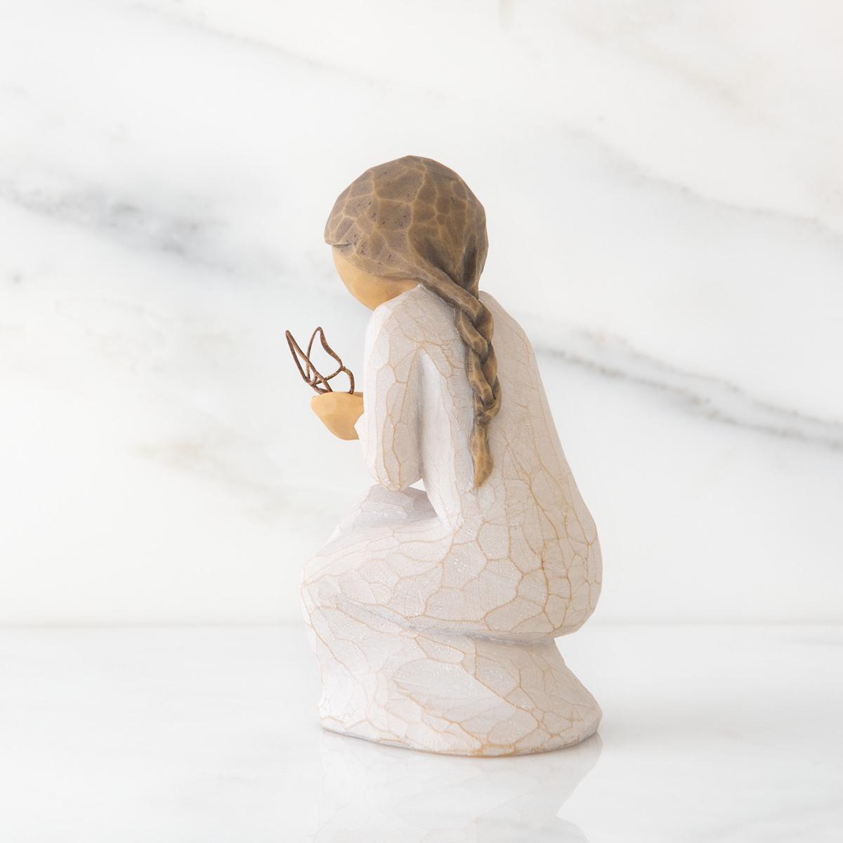 Willow Tree 3.5in. Quiet Wonder Angel Figurine with Butterfly