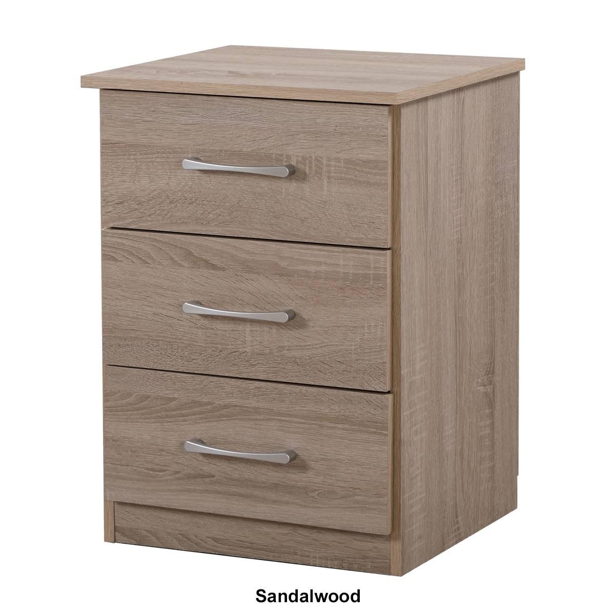 Passion Furniture Boston 3-Drawer Nightstand