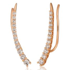 Le Vian(R) Strawberry Gold(R) 5/8ctw. Nude Diamonds(tm) Ear Climber