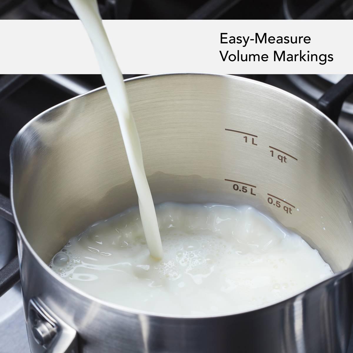 KitchenAid® Stainless Steel 3-Ply Base 1.5qt. Saucepan