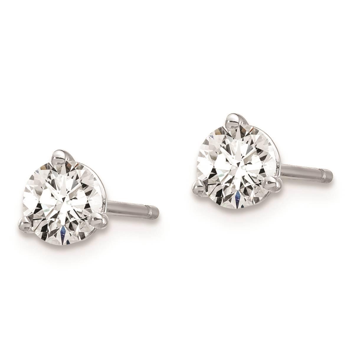 Pure Fire 14kt. White Gold 3/4ctw. Lab Grown Diamond Earrings