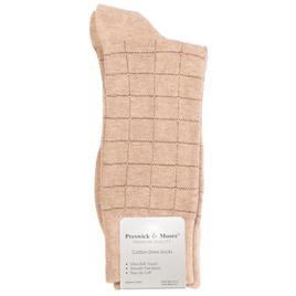 Mens Preswick & Moore Pindot Grid Socks