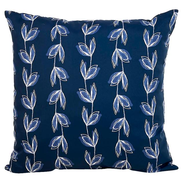 Jordan Manufacturing Leaves Toss Pillow - Navy