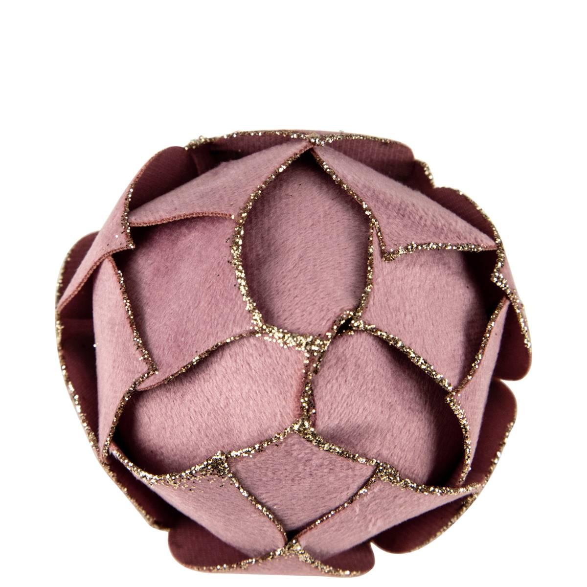 Northlight Seasonal 5in. Pink Flower Petal Christmas Ornament