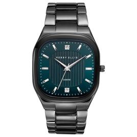 Mens Perry Ellis Teal Genuine Diamond Dial Watch - PE0009GU.UK