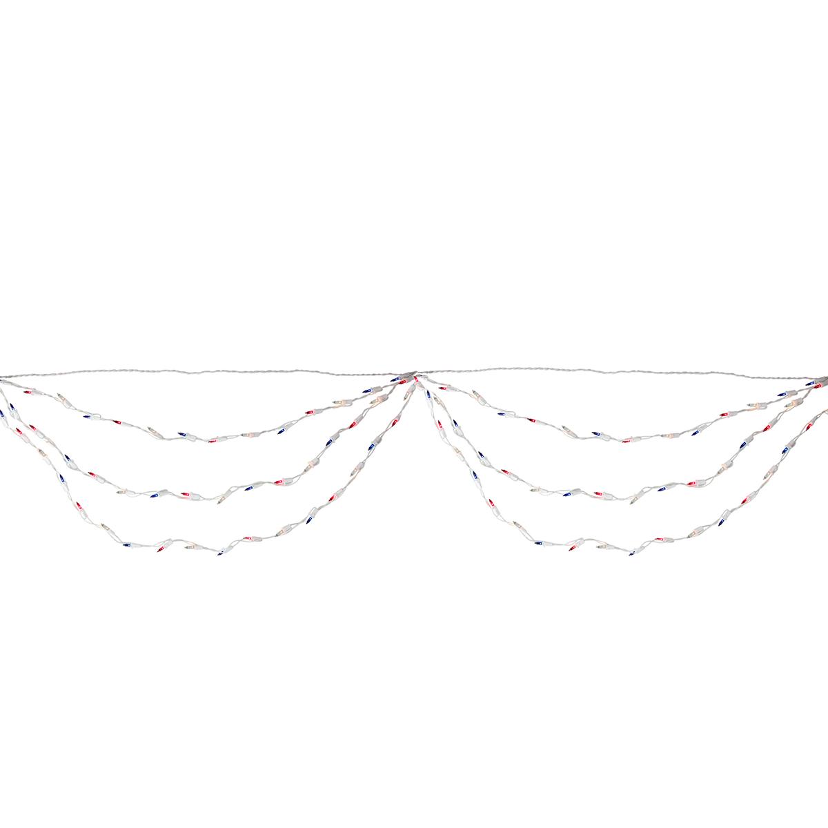 Northlight Seasonal 100ct. Multi July 4th Mini Swag Light Set