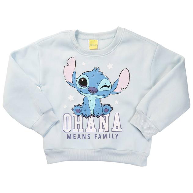 Girls (4-6x) Disney Stitch Ohana Means Family Sweatshirt