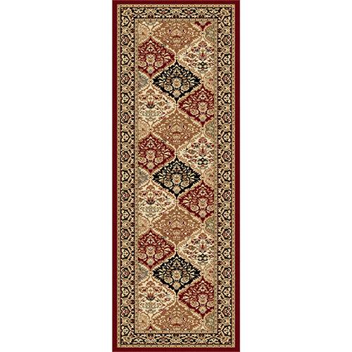 Tayse Sensation Princeton Traditional Runner - Red