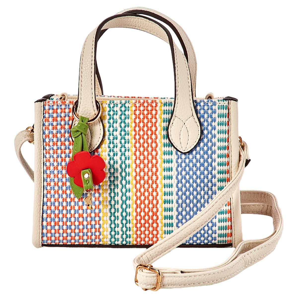 DS Fashion Satchel with Floral Charm