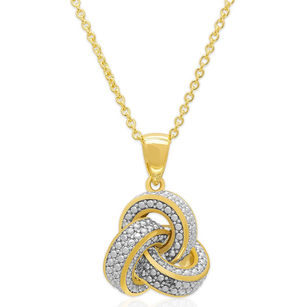 Accents by Gianni Argento Diamond Accent Love Knot Pendant