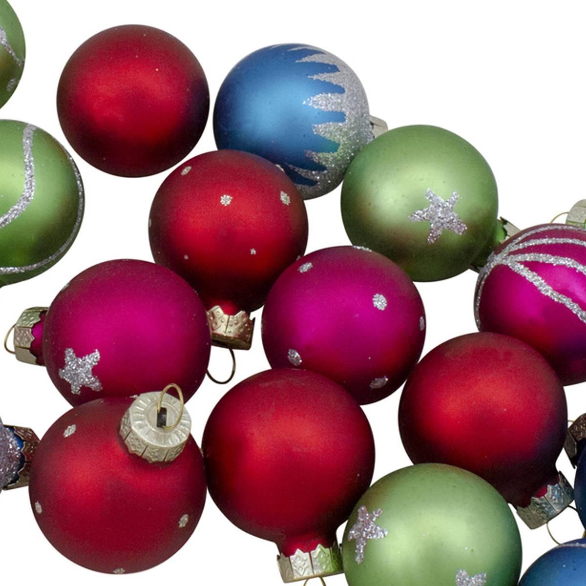 Northlight Seasonal 20pc. 35mm Glass Christmas Ornaments