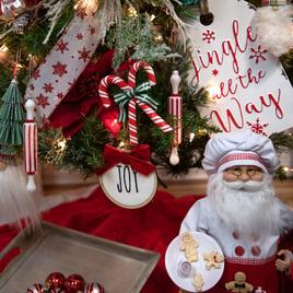 Northlight Seasonal Striped Rolling Pin Christmas Ornament