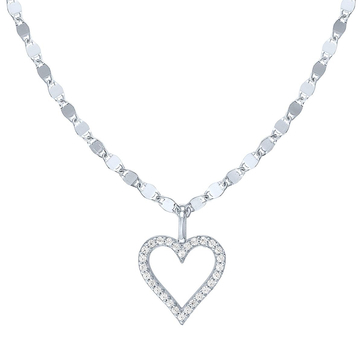 Nova Star(R) 1/10ctw. Lab Grown Diamond Heart Pendant Necklace