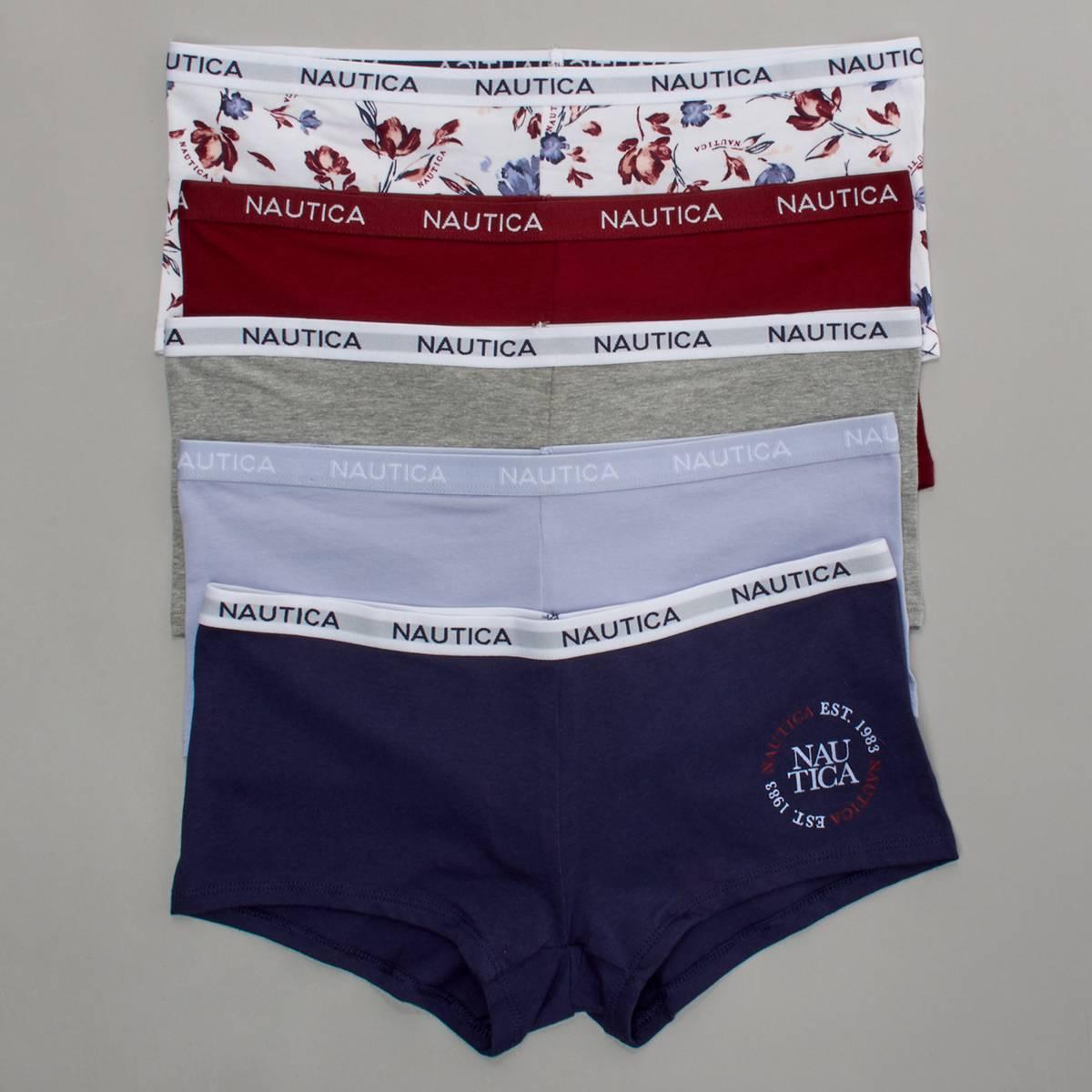 Womens Nautica 5pk Boyshort Panties - NT4463-5PKGQ