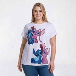 Juniors Plus Freeze Stitch & Angel Front & Back Tee