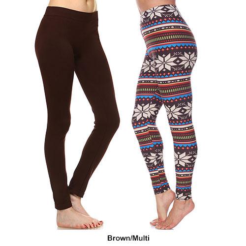 Womens White Mark 2pk. Leggings