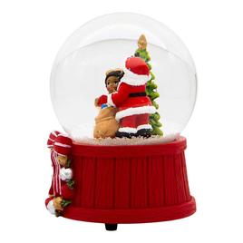 Kurt Adler Musical African American Santa Water Globe