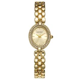 Womens Ellen Tracy 20mm Gold-Tone Oval Bracelet Watch - ET5471GD
