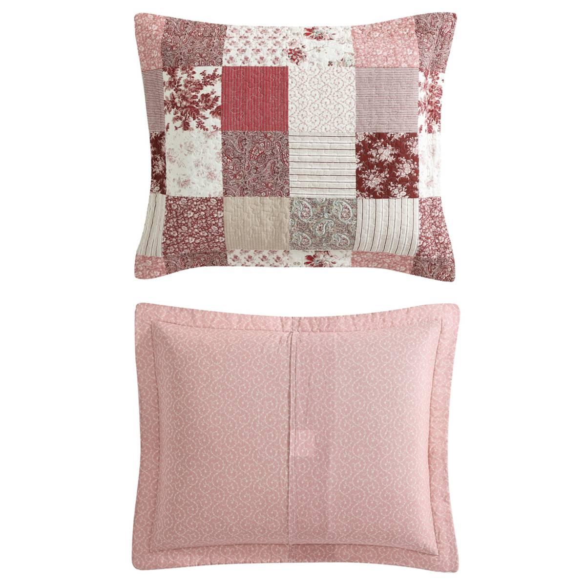 Laura Ashley Celina Patchwork Cotton Reversible Quilt Set