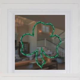 Northlight Seasonal Lighted Irish Shamrock Window Silhouette