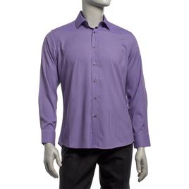 Mens Christian Aujard Slim Fit Geometric Dress Shirt - Purple