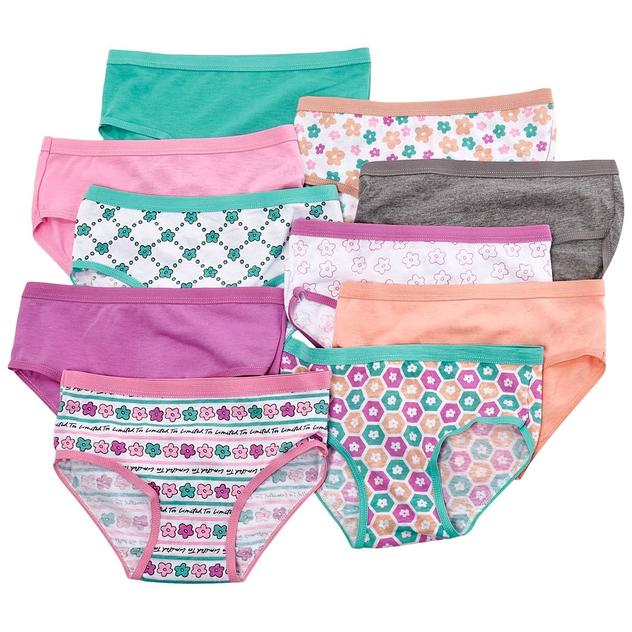 Girls (4-6x) Limited Too™ 10pk. Cotton Bikinis - Floral
