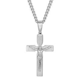 Mens Gentlemen's Classics(tm) Stainless Steel Crucifix Necklace