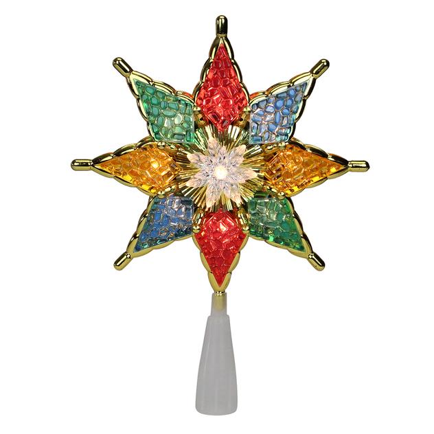 Northlight Pre-Lit 8-Point Crystal Star Christmas Tree Topper