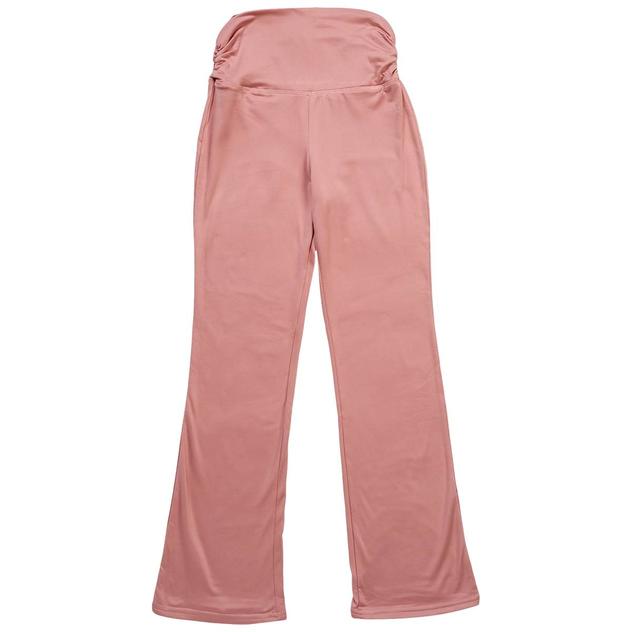 Girls (7-16) No Comment Ruched Foldover Fleece Flare Legging