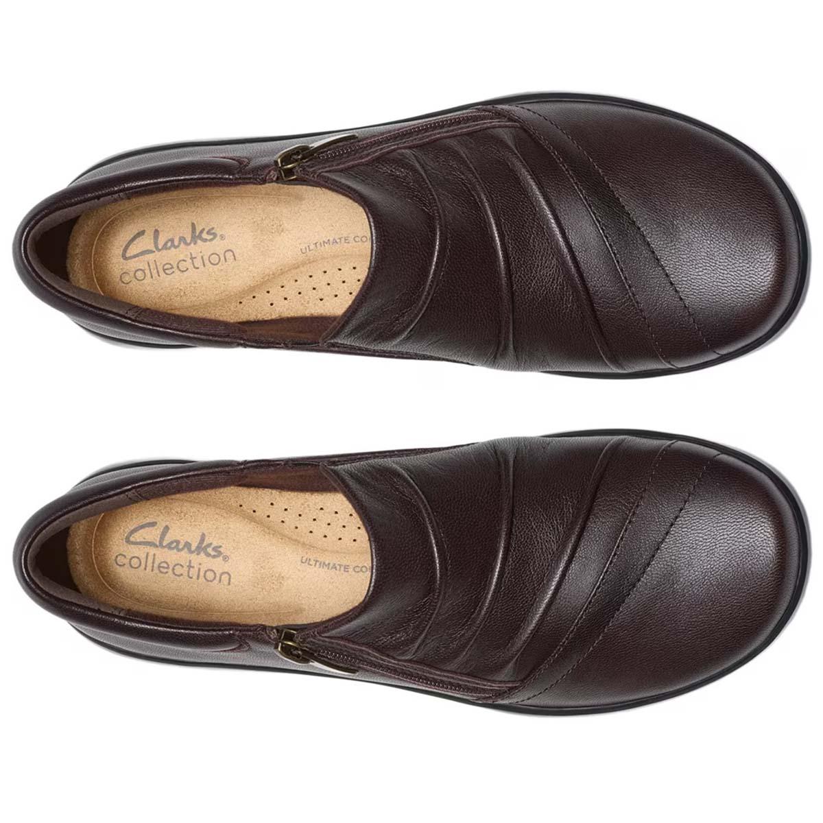 Womens Clarks® Kaetlyn Mila Casual Leather Slip On Flats