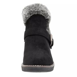 Womens New @ttitude Rhodes Ankle Boot With Faux Fur Trim