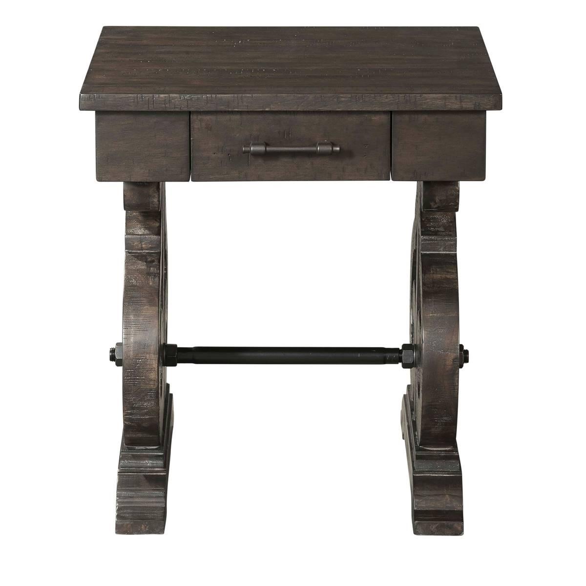 Elements Stone Square End Table