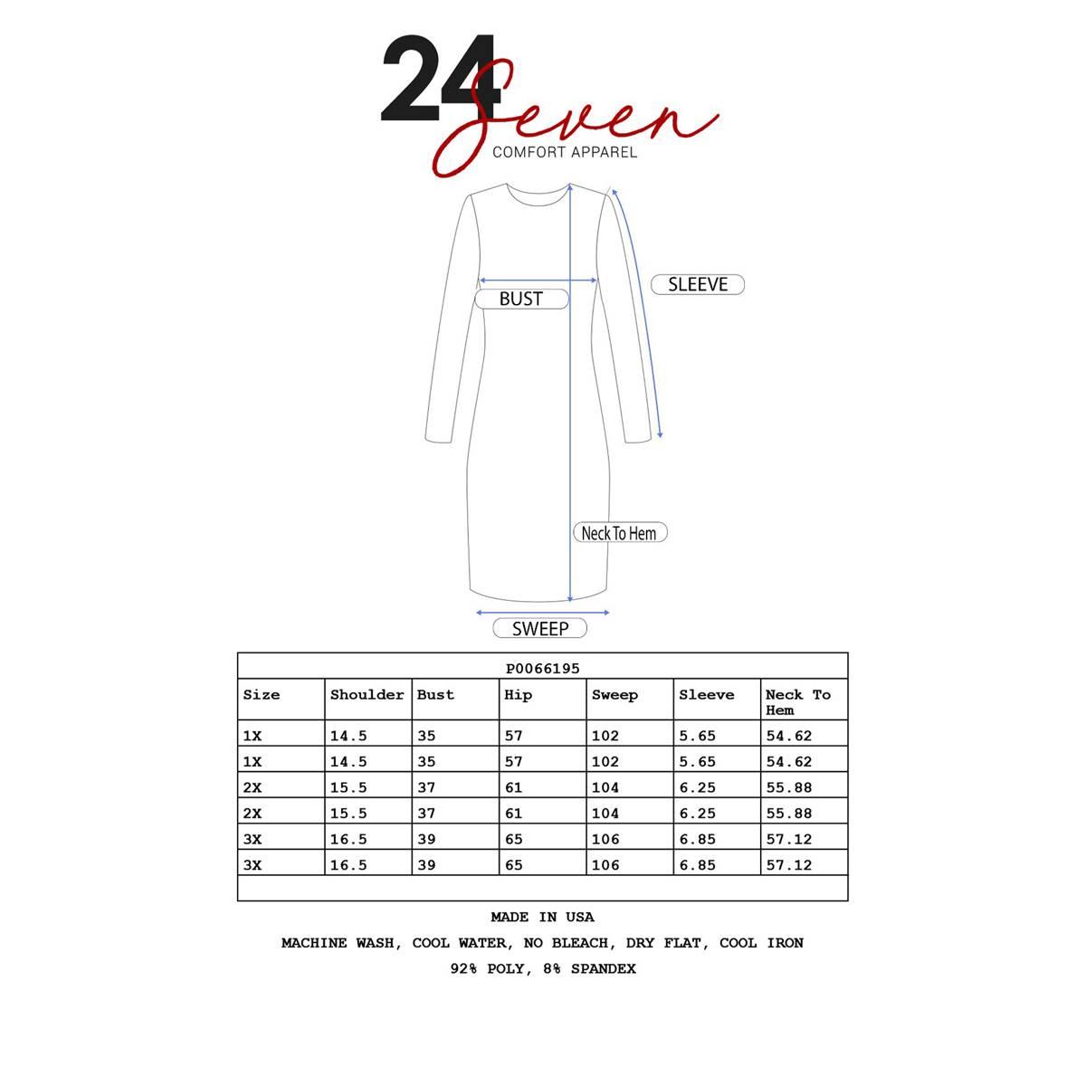 Plus Size 24/7 Comfort Apparel Ruffled A-Line Dress
