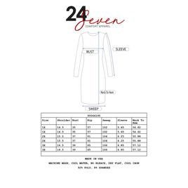 Plus Size 24/7 Comfort Apparel Ruffled A-Line Dress