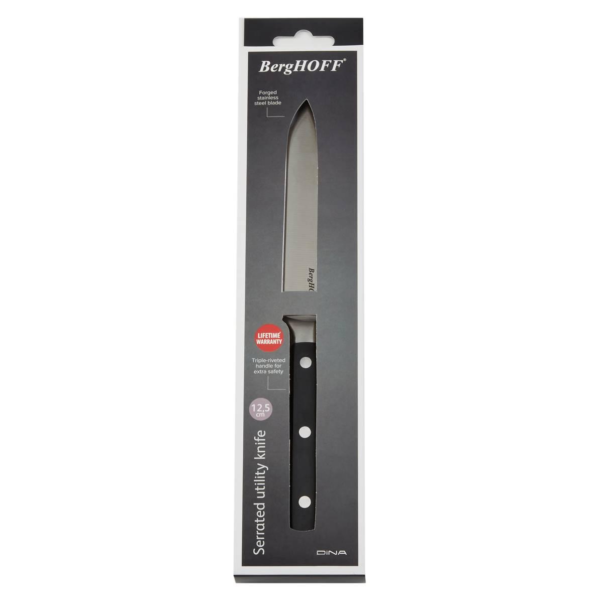 BergHOFF Gene Stainless Steel 5in. Serrated Utility Knife