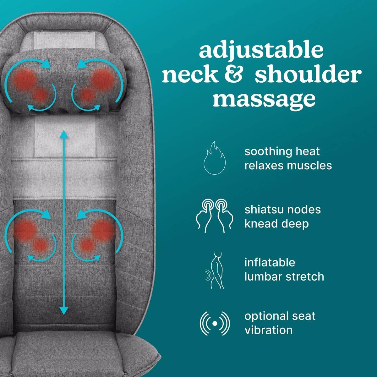 HoMedics Total Recline Shiatsu Massage Cushion