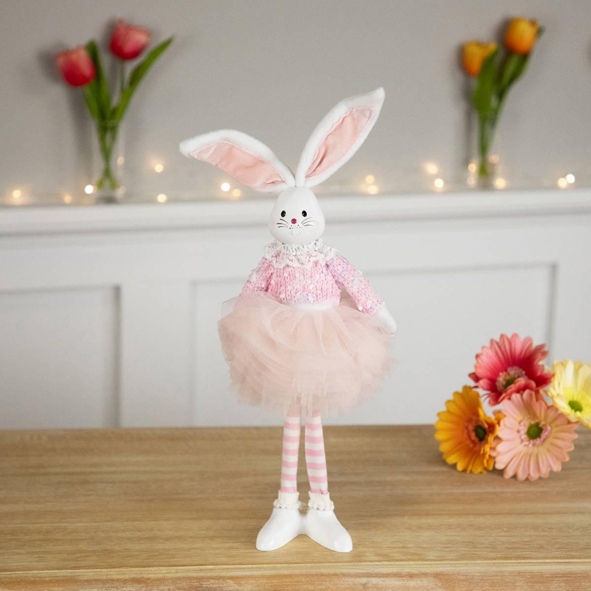 Northlight Seasonal Pink Ballerina Bunny Standing Easter Figurine