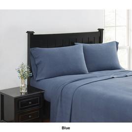 London Fog Solid Flannel Sheet Set
