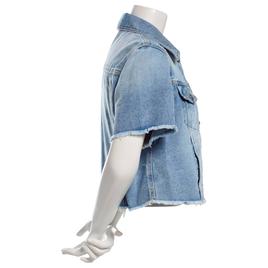Juniors Indigo Rein Short Sleeve Denim Jacket