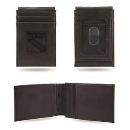 Mens NHL New York Rangers Faux Leather Front Pocket Wallet