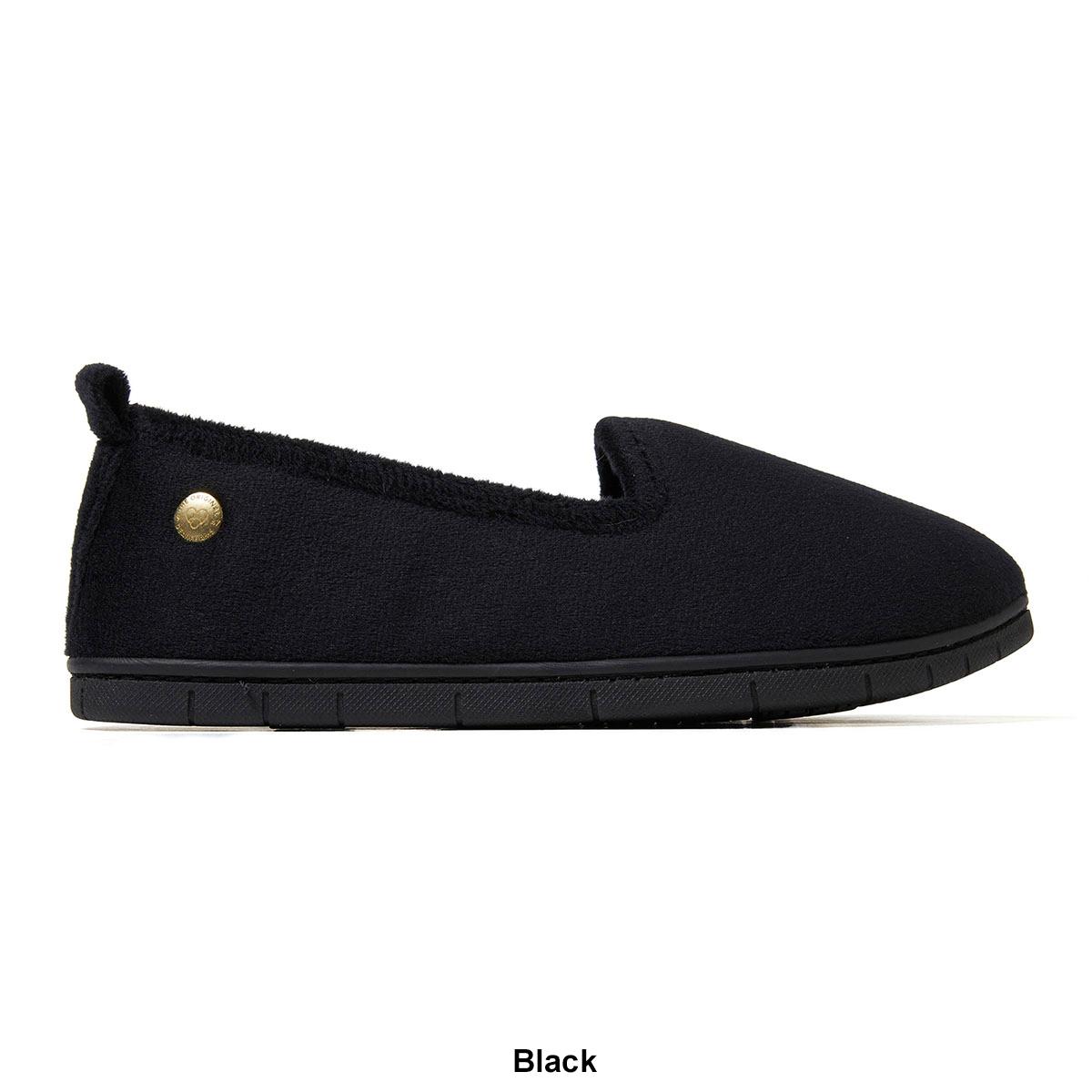Womens Dearfoams Rachel Velour Closed Back Slippers
