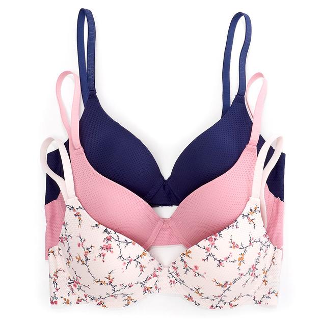 Womens Laura Ashley® 3pk. Breathable Molded Bras LS6881-3PKJ
