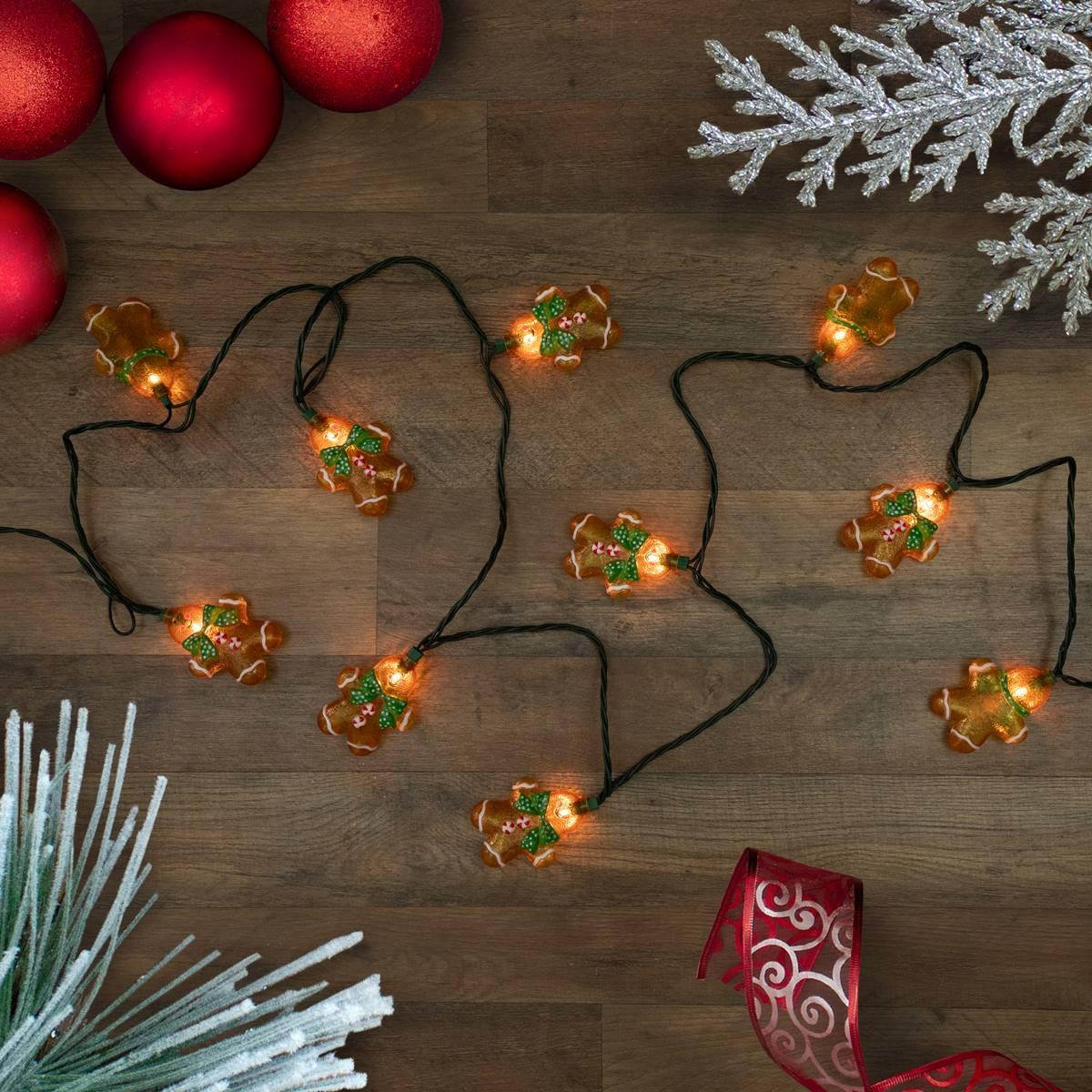 Northlight Seasonal 10ct. Gingerbread Man Christmas Lights