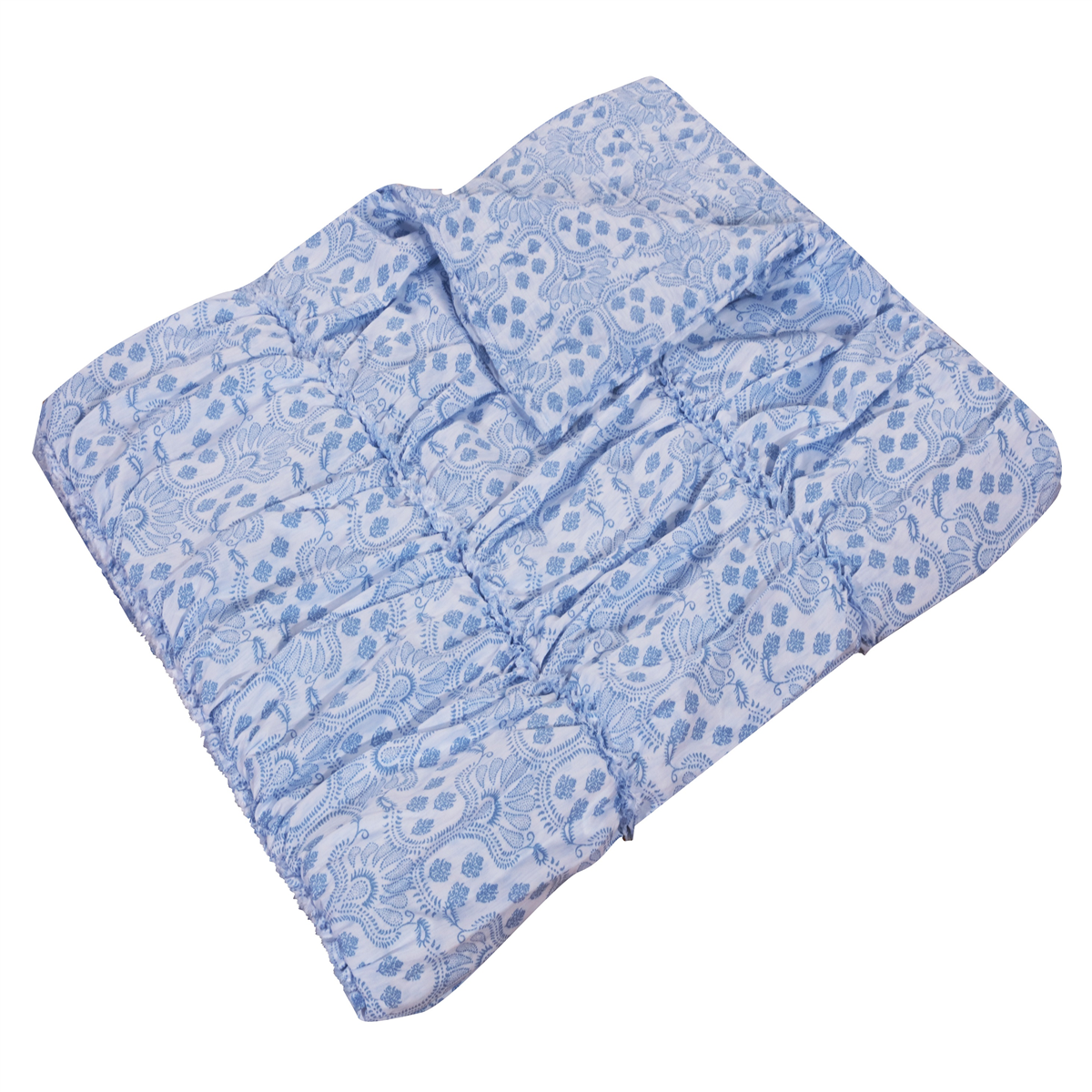 Greenland Home Fashions(tm) Helena Ruffle Reversible Quilted Throw