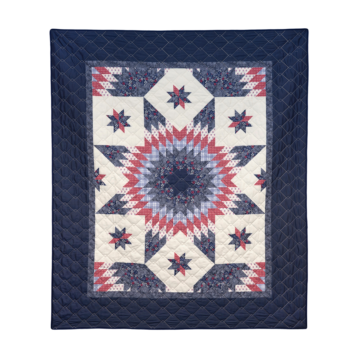 Donna Sharp Bluefield Star Quilted Throw