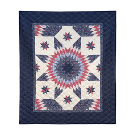 Donna Sharp Bluefield Star Quilted Throw