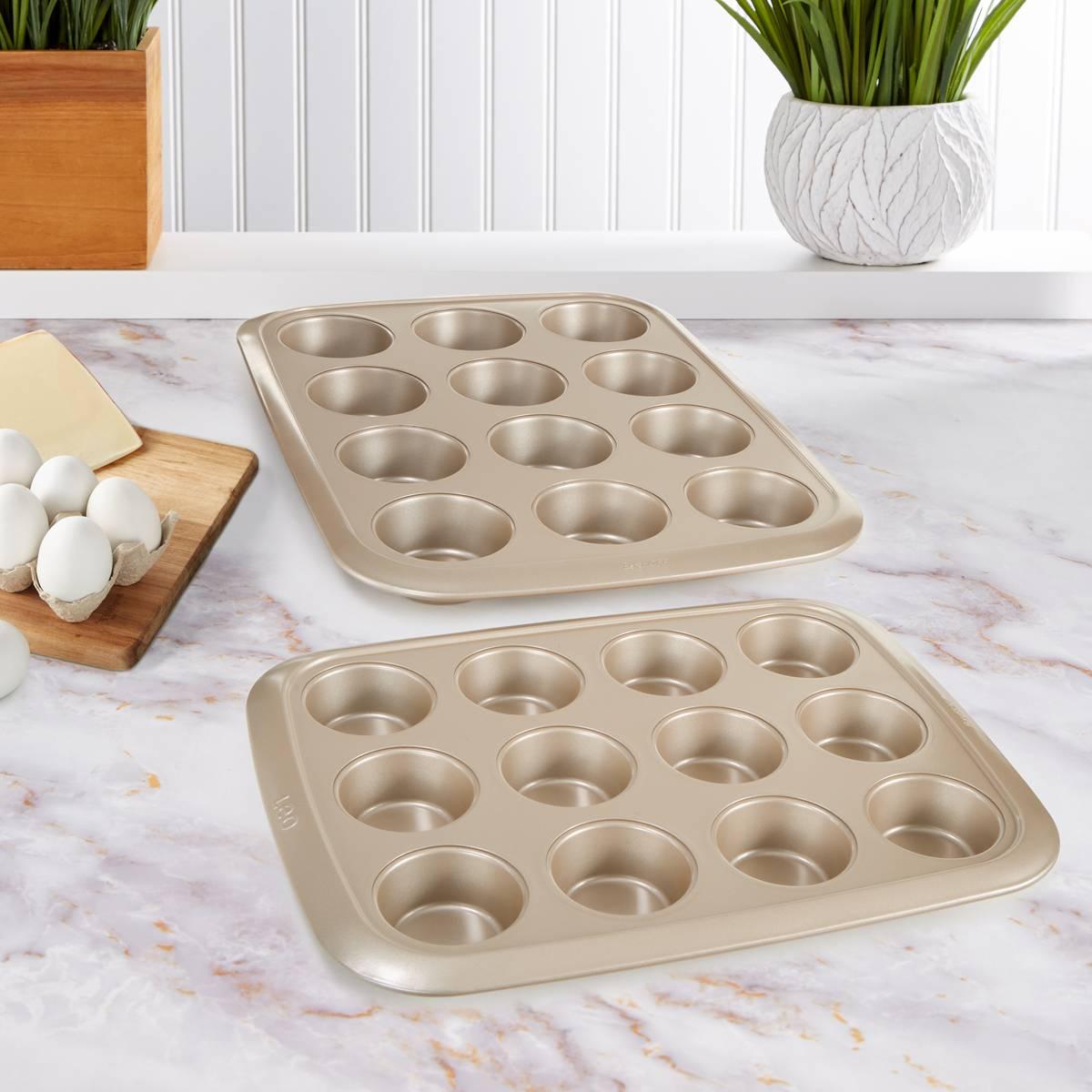BergHOFF Leo Balance Non-stick Carbon Steel 12-cup Cupcake Pan