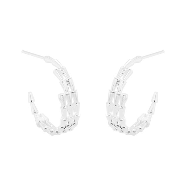 Marsala Graduated C Hoop Earrings