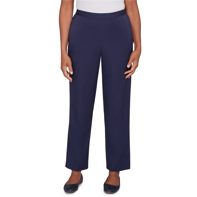 Petite Alfred Dunner Saratoga Springs Straight Casual Pants
